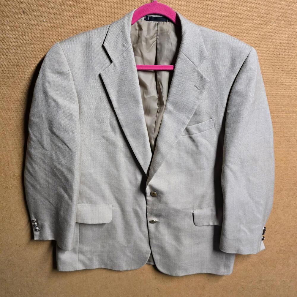 Mancillas International Italy 35% Wool Gold Yellow Blazer Jacket S42